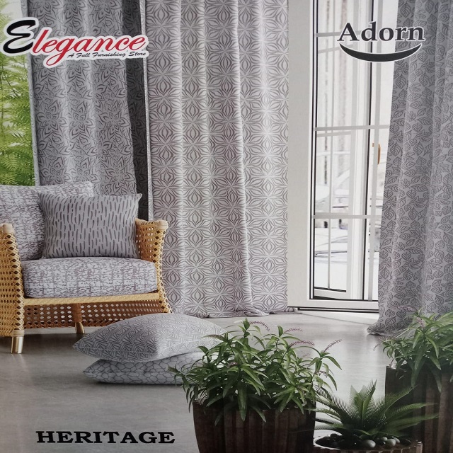 Printed Curtain Fabric - Color: Multi