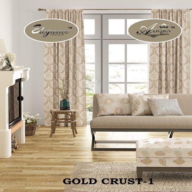 Gold crust 1 curtain fabric