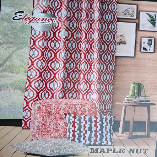 Mapple nut curtain fabric