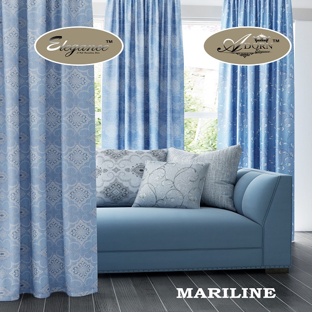 Satin Curtain Fabric - Color: Multi