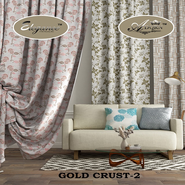Gold crust 2 Curtain fabric