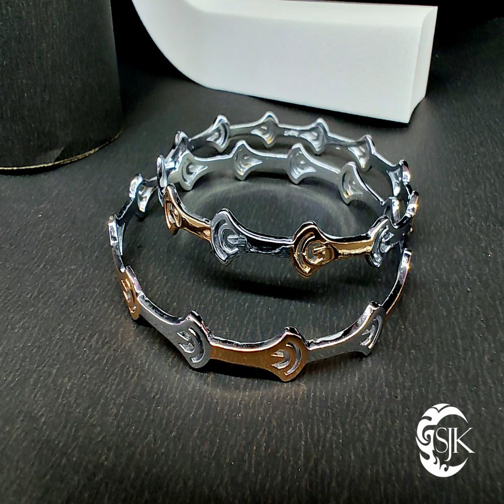 Silver Golden Bangles