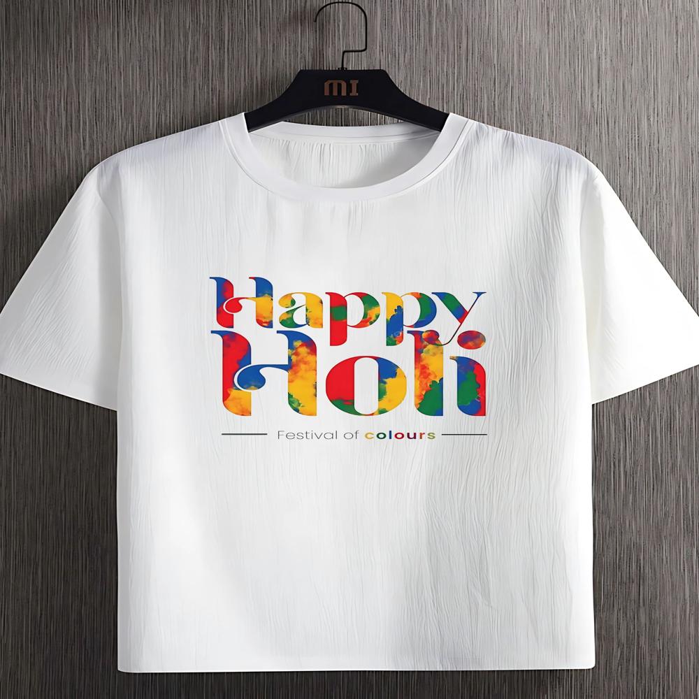 Holi printed T shirt