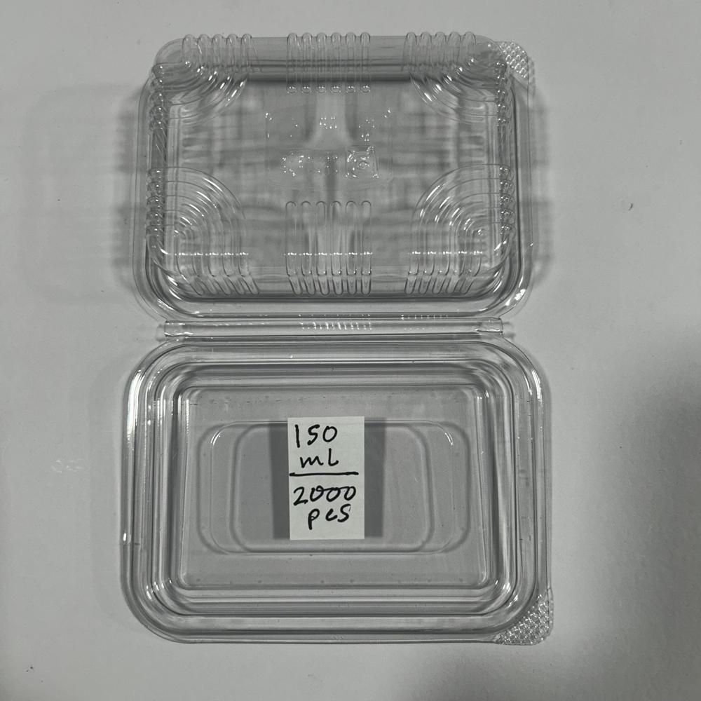 150ml Hinged Box - Color: Transparent