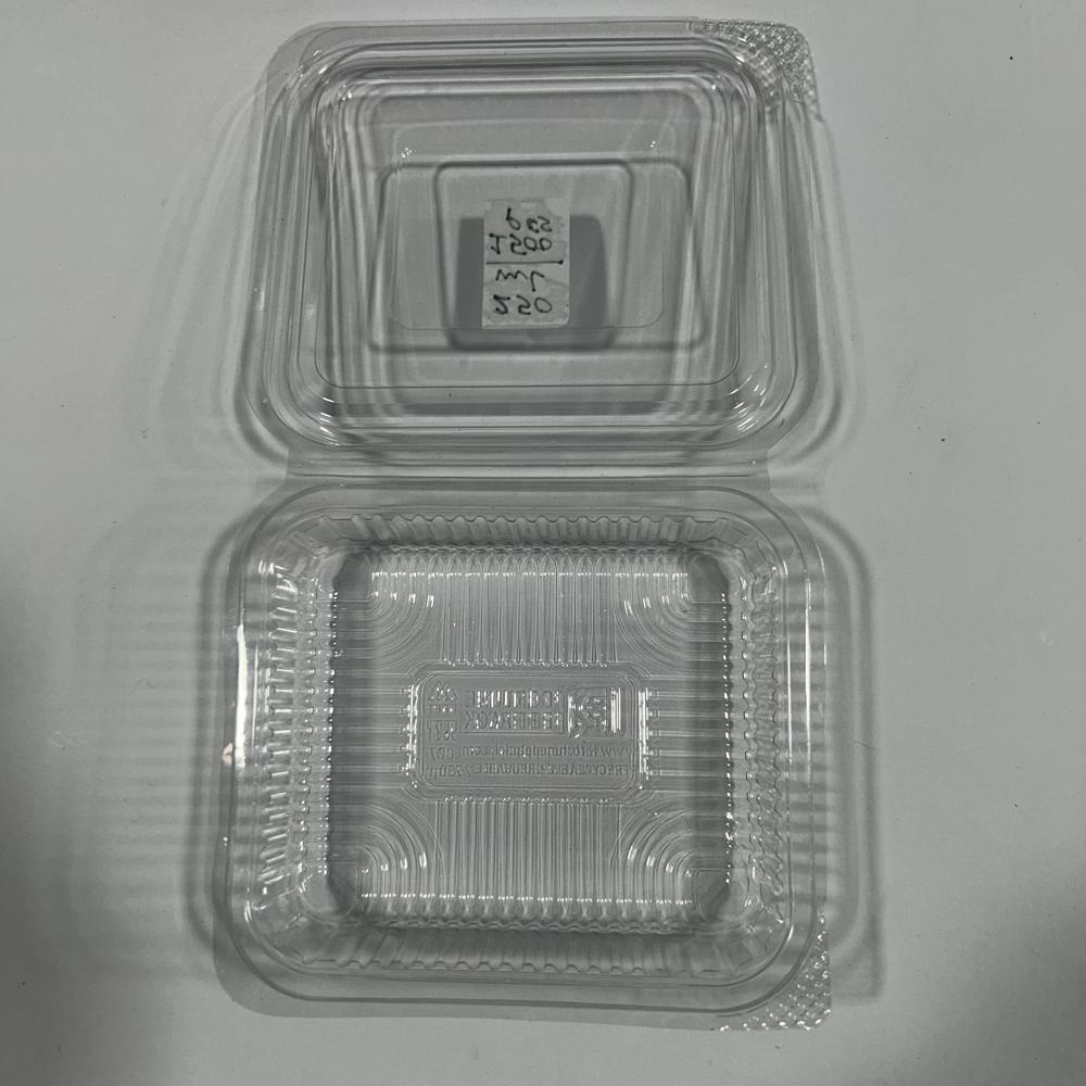 250ml Hinged Box - Color: Transparent
