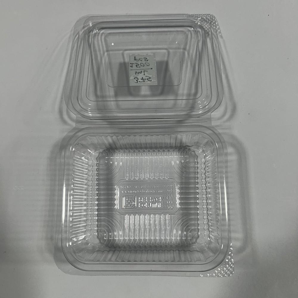 375 Ml Hinged Box - Color: Transparent
