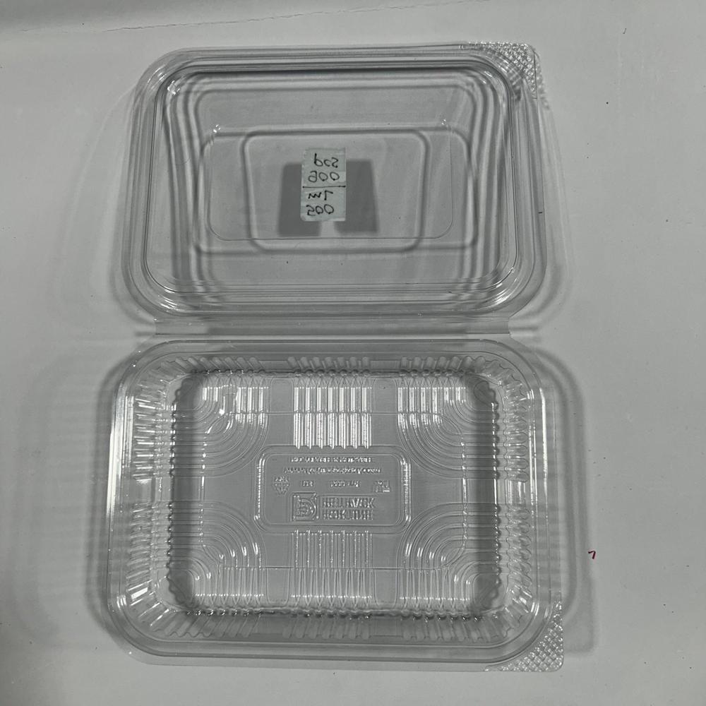 500ml Hinged Box - Color: Transparent