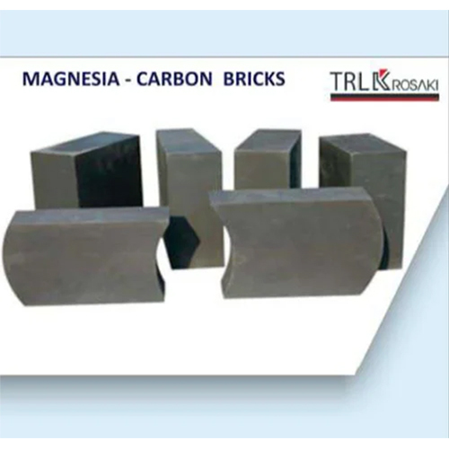 Magnesia Carbon Brick - 9 In X 4 In X 3 In, Black Insulation Brick With Fire Resistance And Sound Insulation Features