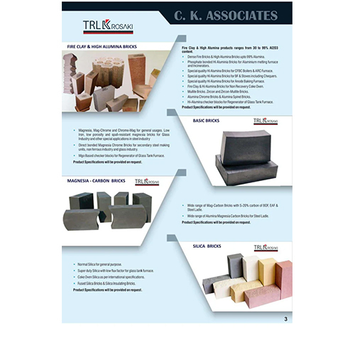 Gas Purging Refractories - Basic Refractory, Solid Shape, High Strength, Yellow Color | Ideal For Industrial Applications
