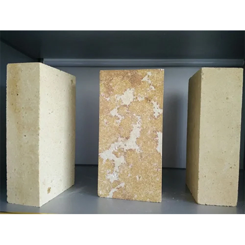 Ceramic Silica Bricks - Rectangular Shape, Yellow Color | Fire-retardant Common Bricks Designed For High-temperature Applications