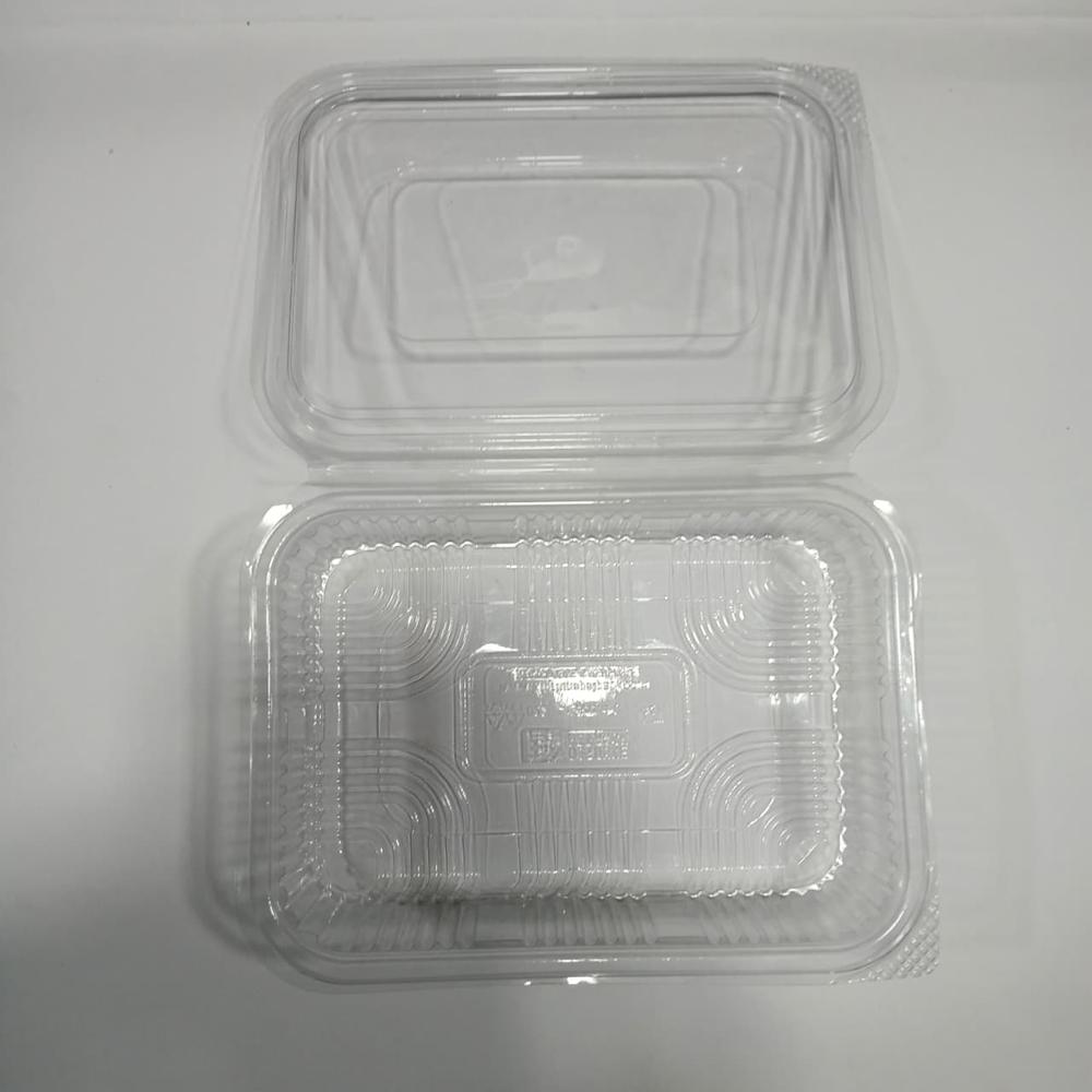 600ml Hinged Box - Color: Transparent