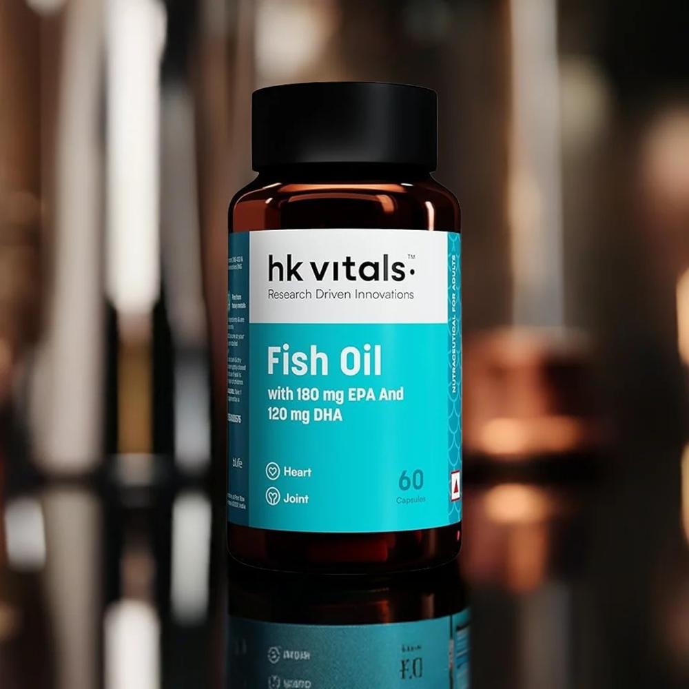 Hk Vitals Fish Oil 60 Capsules - Best Before: 26 Months