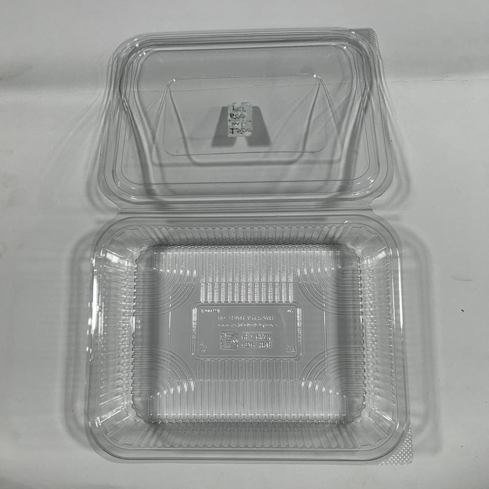 1500 Ml Hinged Box - Color: Transparent