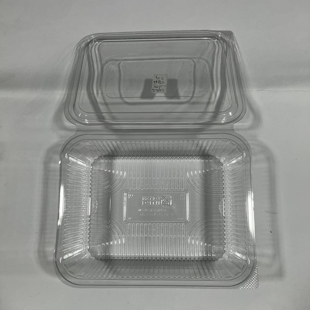 2000 Ml Hinged Box - Color: Transparent