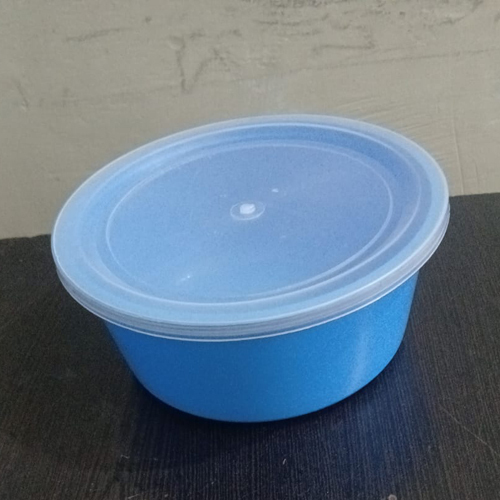 250ml Blue Circular Plastic Food Packaging Container