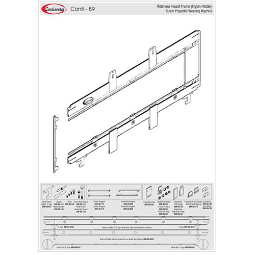 Conti 89 Riderless Heald Frame - Automation Grade: Manual