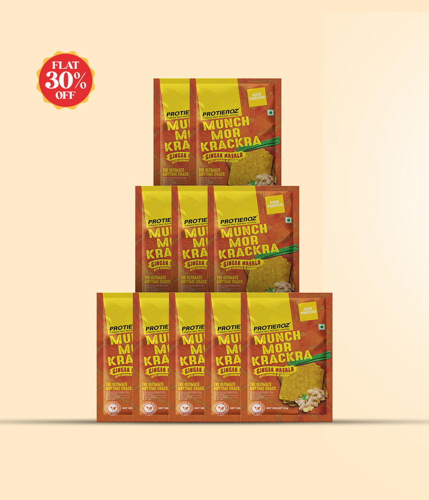 Munch Mor Krackra - Ginger Masala Khakhra (Pack of 10)