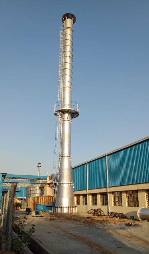 Industrial Ms Chimney - Pipe Suface: Plain