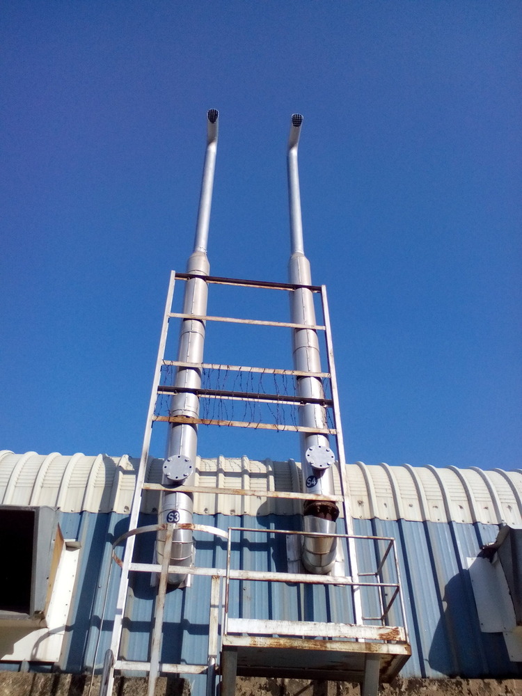 Dg Set Chimney - Pipe Suface: Plain