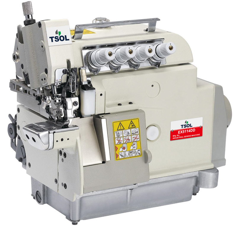 TS-5114DD डायरेक्ट ड्राइव 4 थ्रेड सिलेंडर ओवरलॉक मशीन