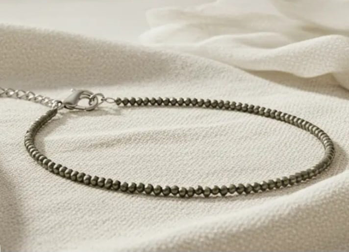 Stylish Pyrite Anklet
