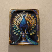 Decorative Peacock Pyrite Photo Frame - Features: Durable