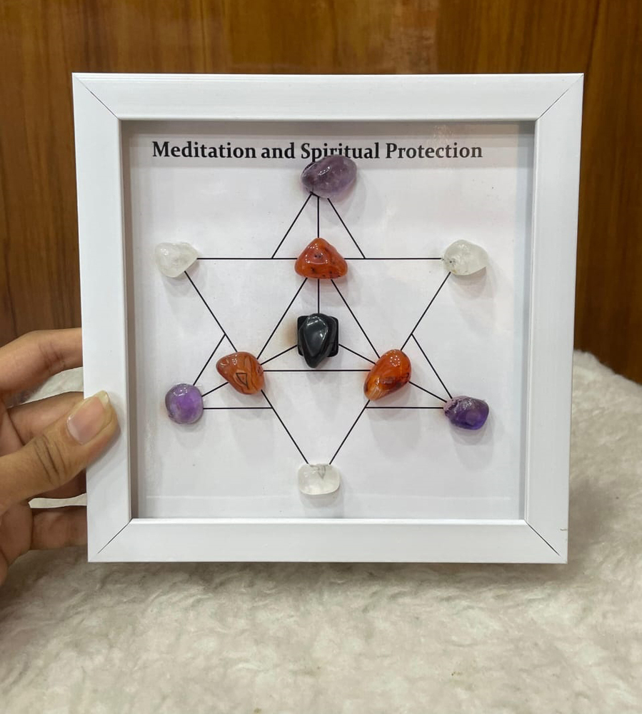 Meditation And Spiritual Protection Photo Frame