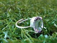 Amethyst Ring - Color: Silver
