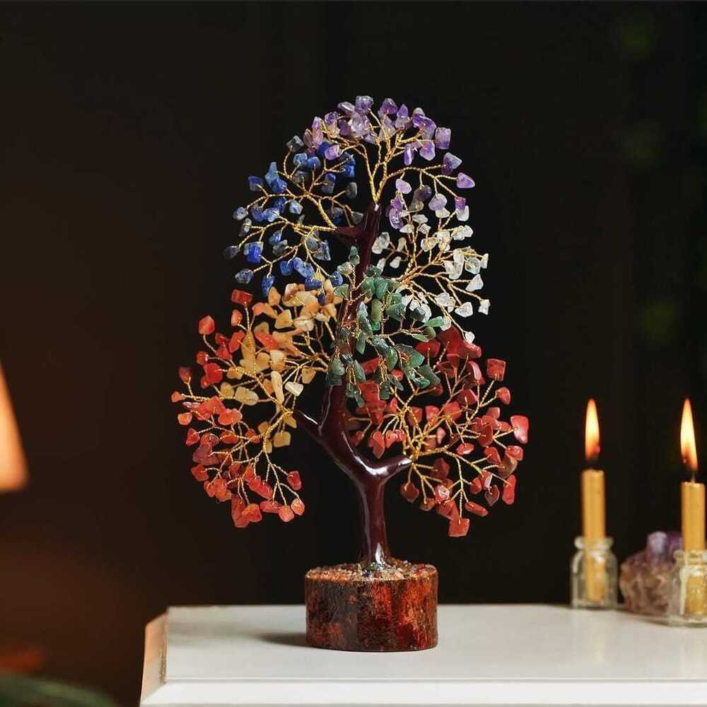 7 Chakra Crystal Gemstone Tree