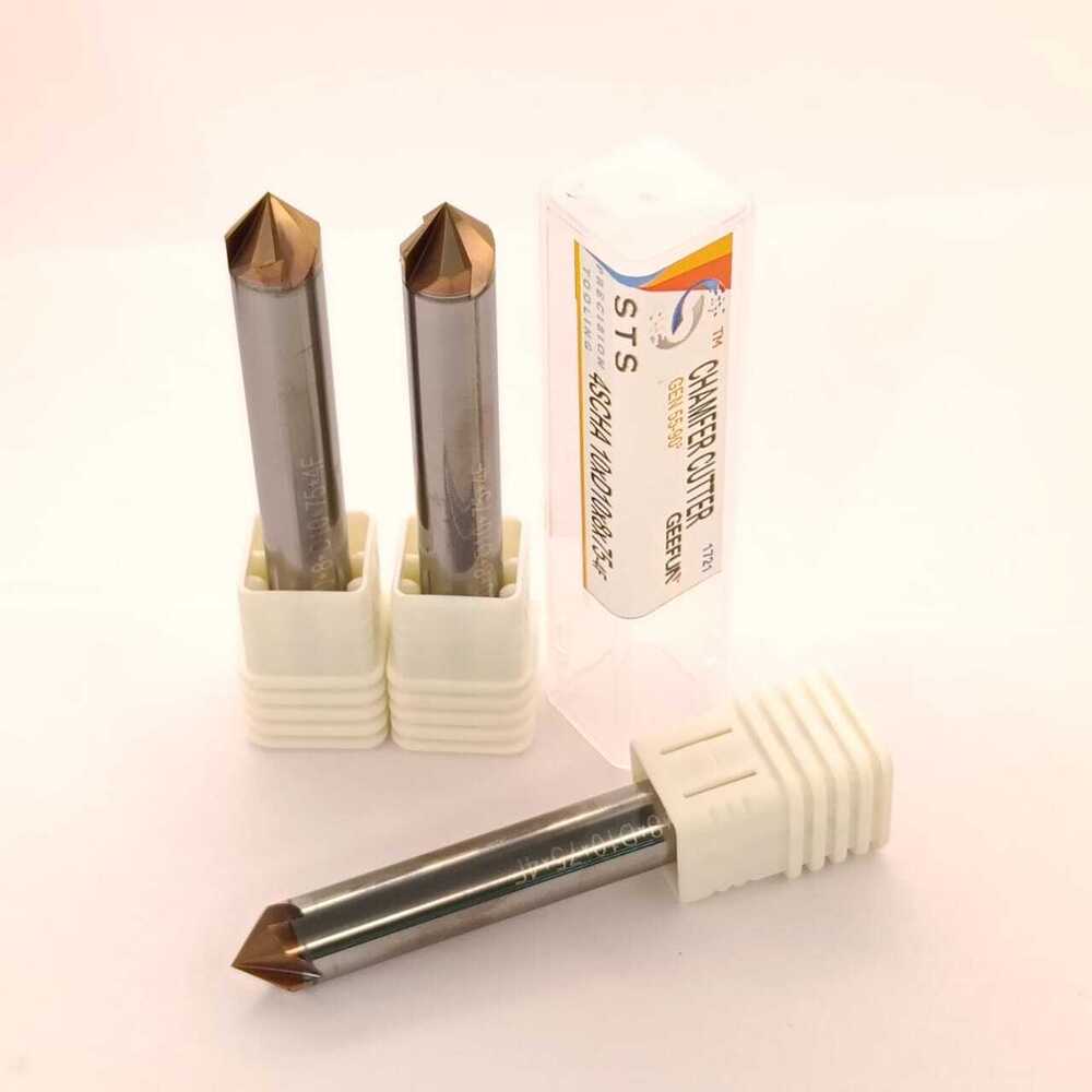 4SCHA 10xD10x75 44 -55 hrc Precision Carbide Chamfer Cutter
