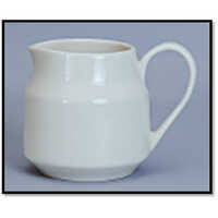 Wr1695 Milk Creamer 220ml - Porcelain, Small Jug, White, Polished Surface, Ergonomic Loop Handle, Open Top Lid
