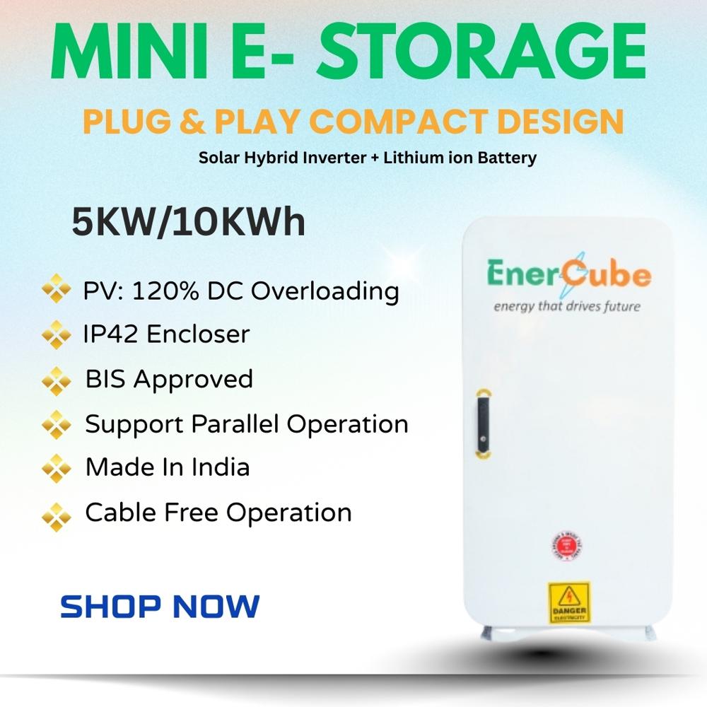 EnerTech Mini e-Storage 5kW / 10kWh All-in-One Battery Energy Storage System