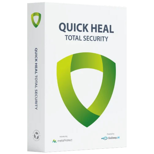 Quick Heal Total Security Antivirus Software - Subscription License, Windows & Mac & Android Compatibility, Digital Download, Antivirus & Firewall & Vpn Features