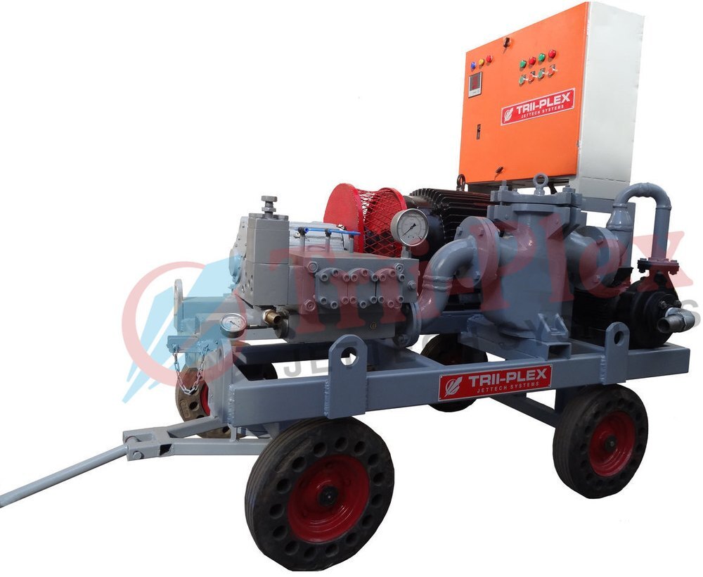 Triplex High Pressure Water Jet Pump - Flow Rate: 70 Lpm