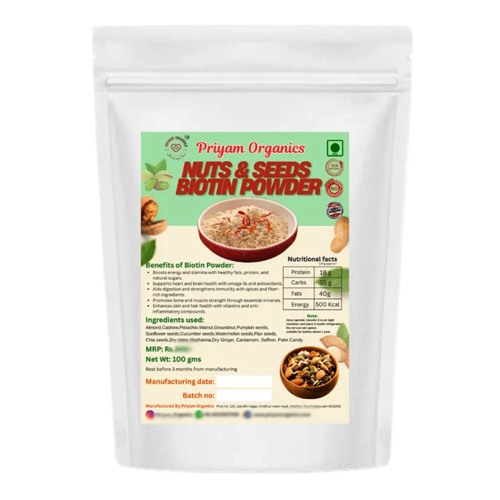 100 Gm Nuts And Seeds Biotin Powder - Origin: India