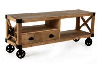 wooden bar table trolly
