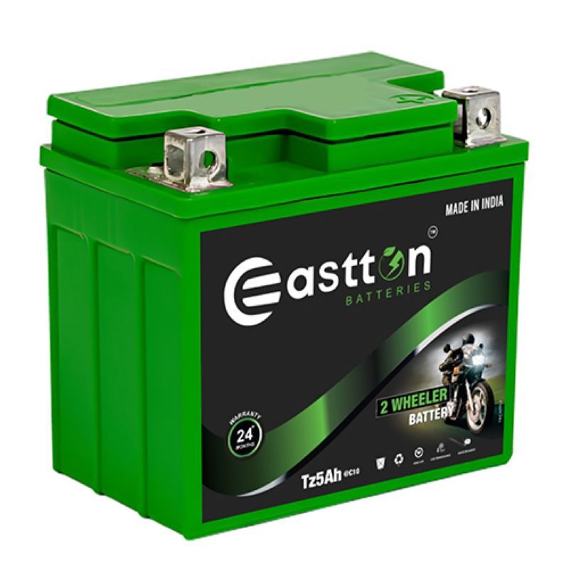 Tz5Ah 2 Wheeler Battery - Color: Green