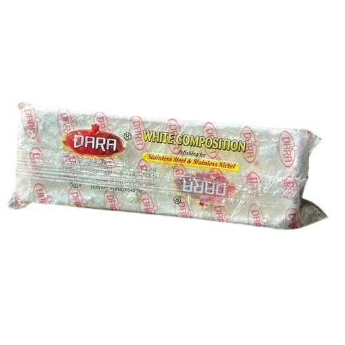 Dara White Composition Buffing Soap - Shape: Rectangle