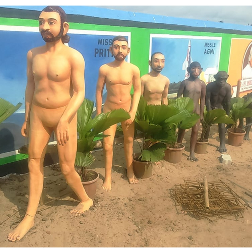 Human Evolution Statue