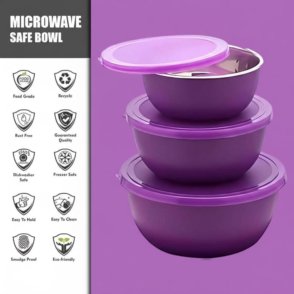 Stainless Steel Microwave Storage Bowl