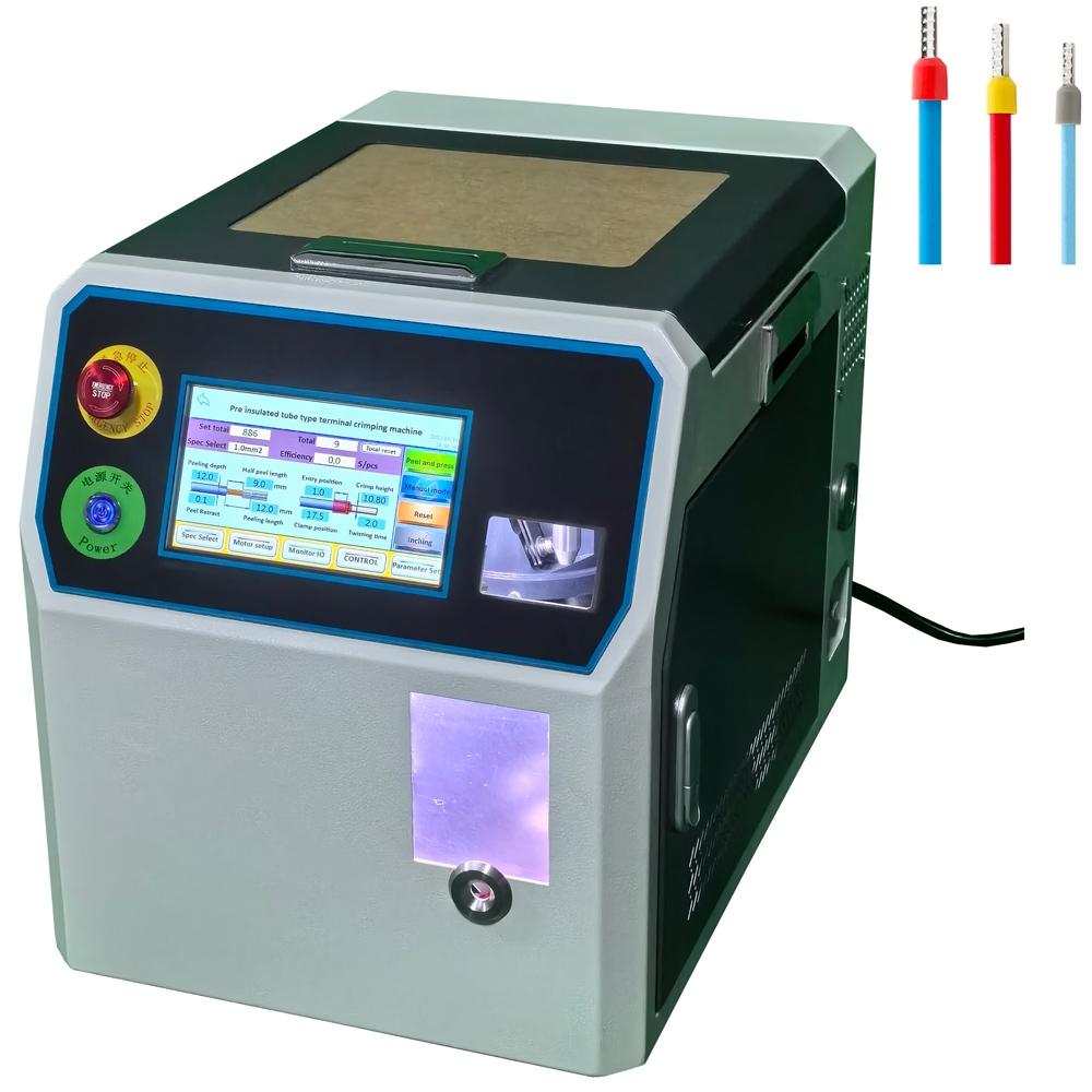 0.5-16sqmm Pre-insulated tubular terminal servo crimping machine