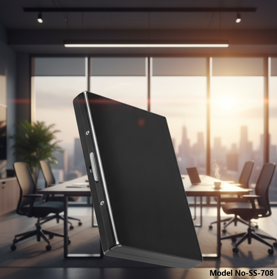 Luxury Plain Black Metal Business Card Holder (ss-708) - Design Type: Minimalist & Modern