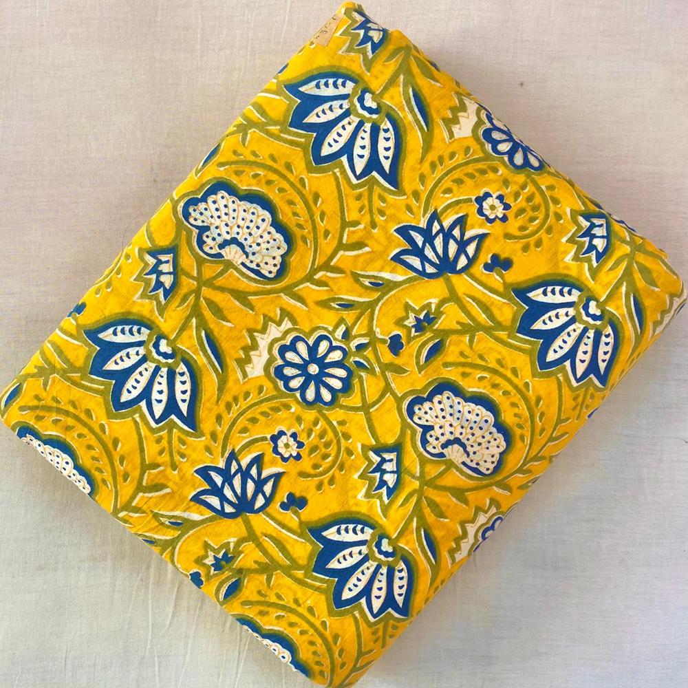 Hand Block Prints Fabric - Application: Cotton Garments
