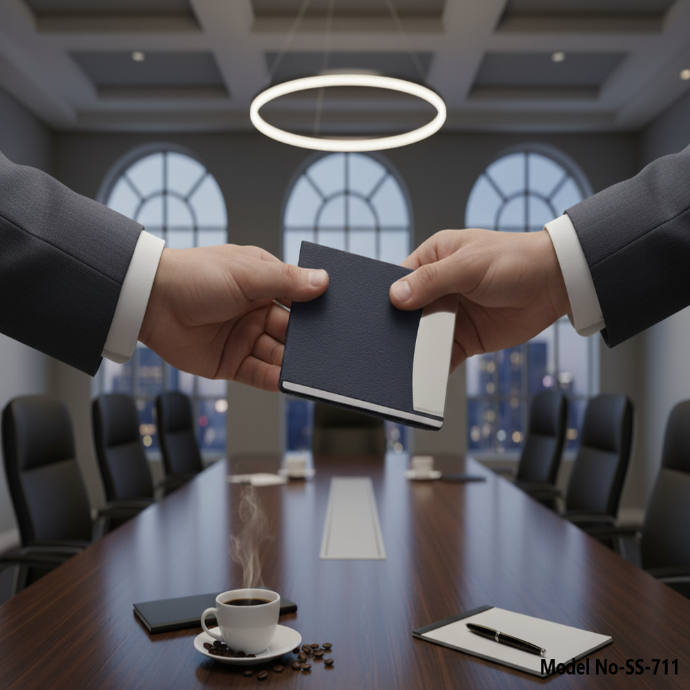 Premium Metal Visiting Card Case Classy Card Holder (SS-711)