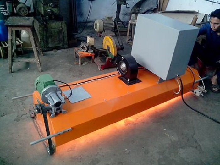 Horizontal Dryer Machine - Color: Orange