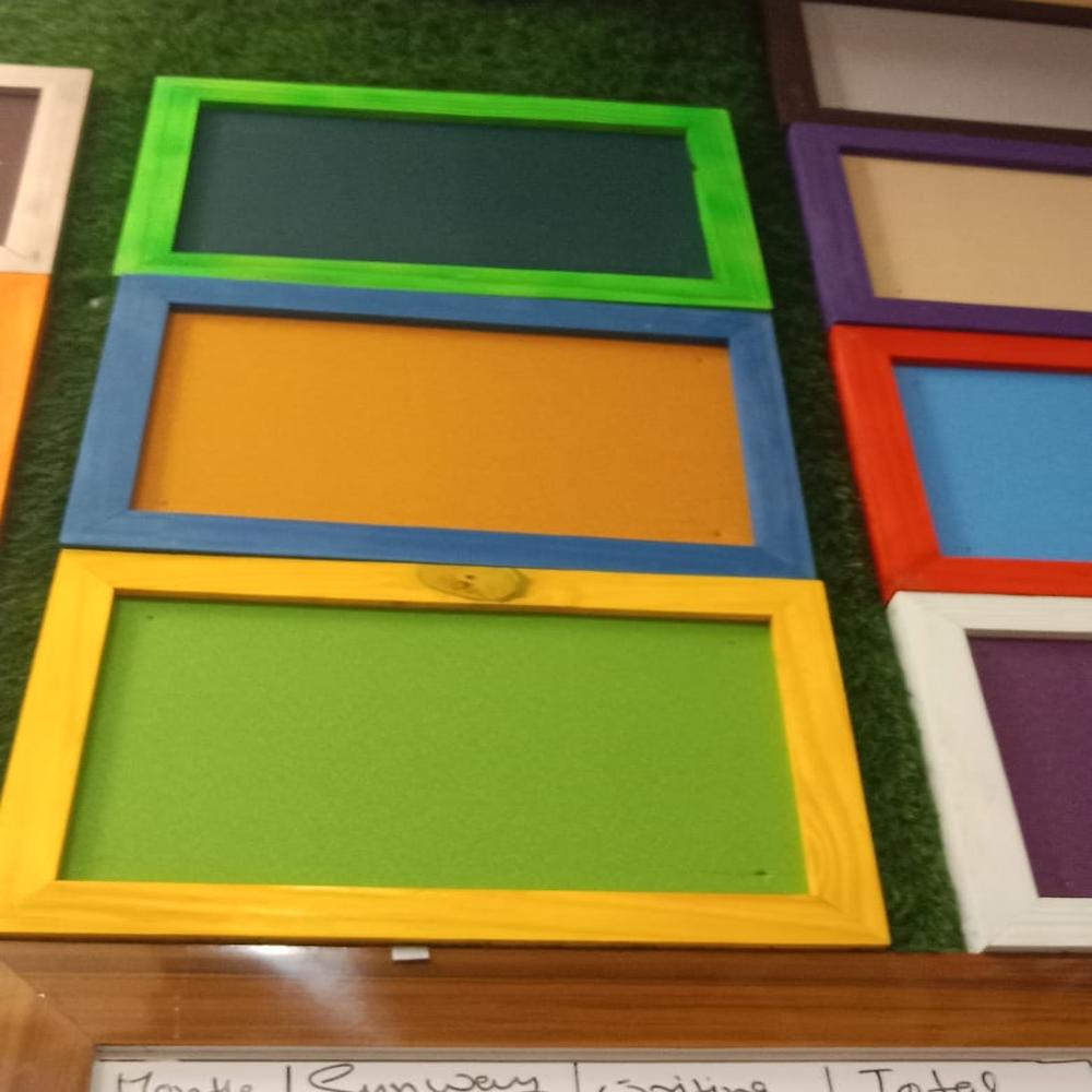 Wooden Frame Green Chalkboard
