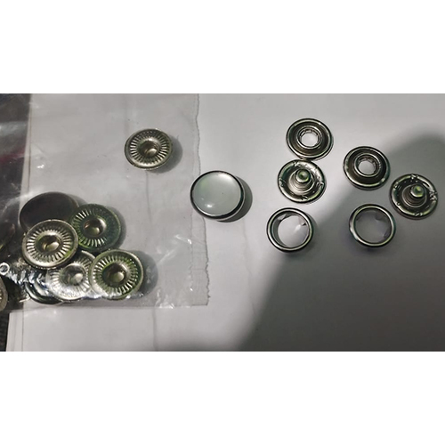 Metal Snap Button - Color: Silver