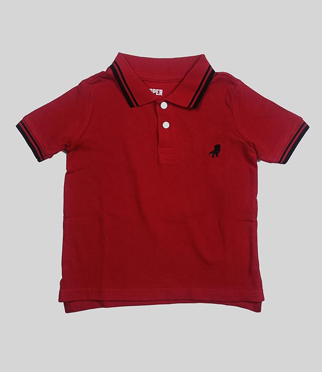 B16452 Copper Denim Boys Collar T-Shirts