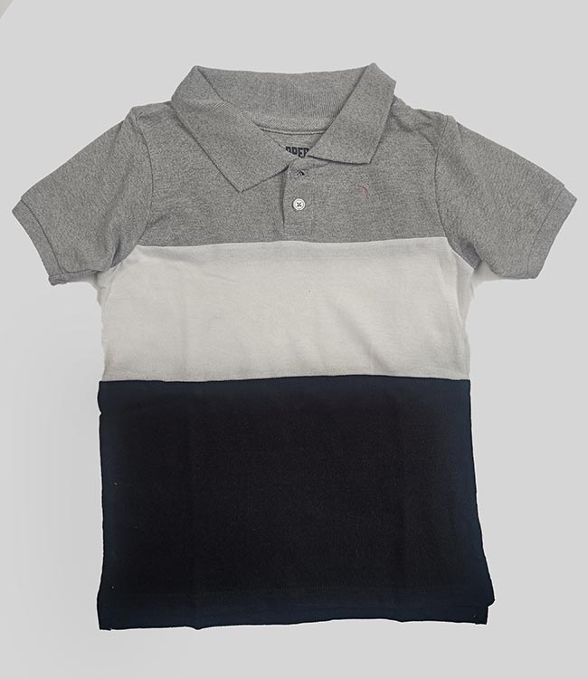 B16452 Copper Denim Boys Collar T-Shirts