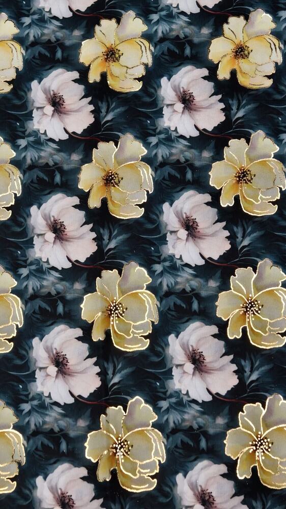 Cosmos Multi Daman Pipe Sequnce Fabric